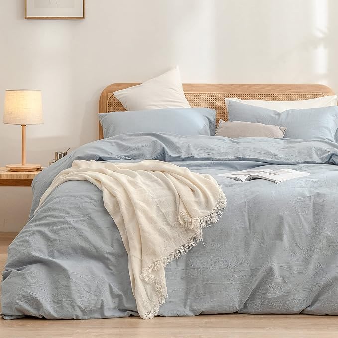 Linen Cotton, Cornflower Blue Bedding