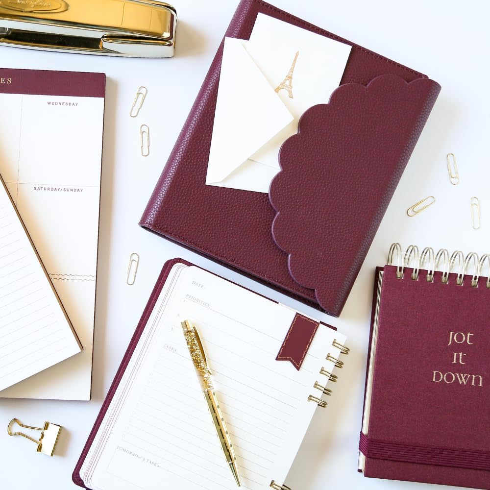 Vegan leather lined paper journal